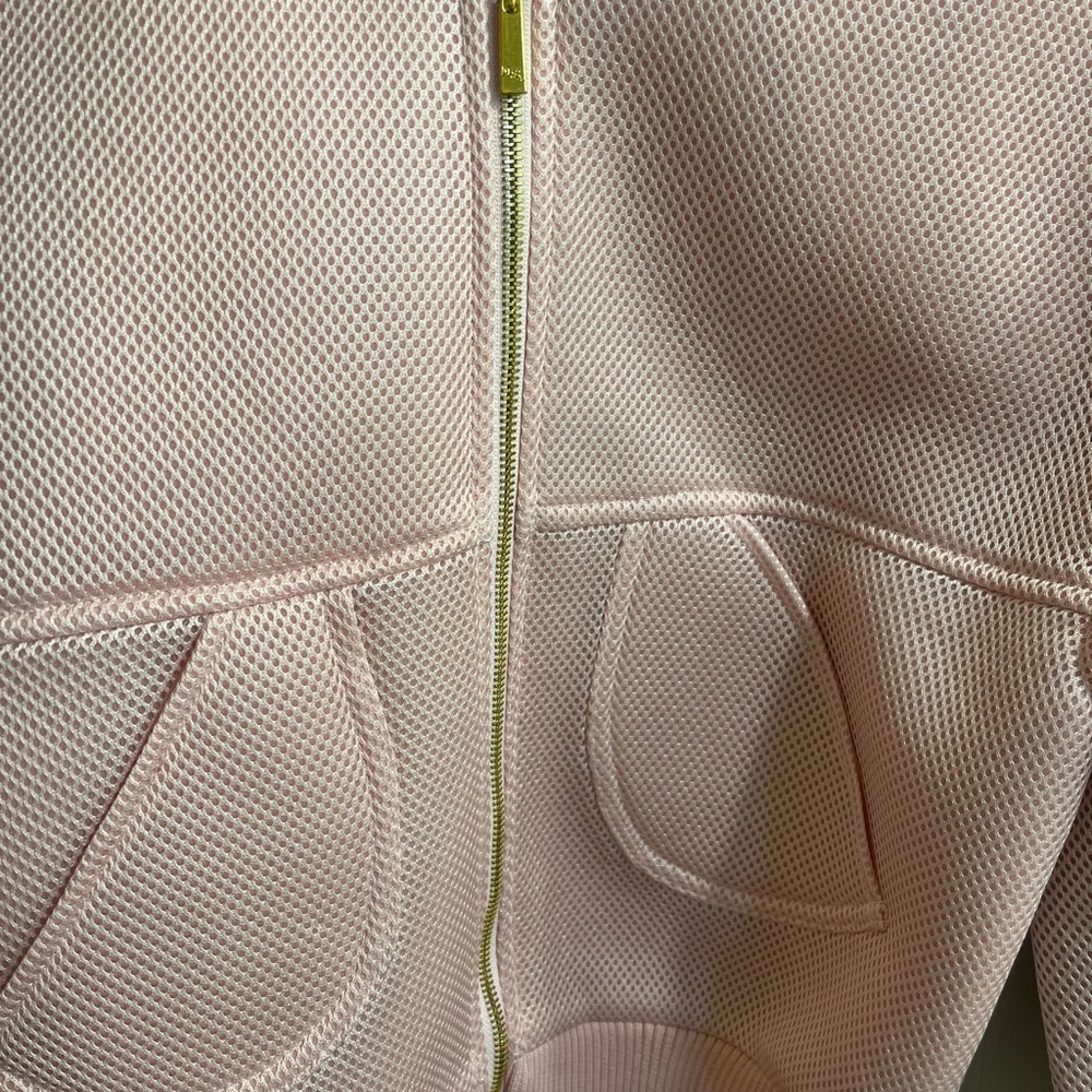 **MISTRESS ROCKS** PINK BOMBER COAT - Picture 3 of 9
